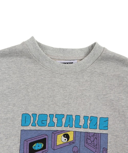 PUNYUS（プニュズ）の「DIGITALIZEスウェット（スウェット・レディース・ブラック/グリーン/杢グレー/ライトパープル・4/3）」の10枚目の写真