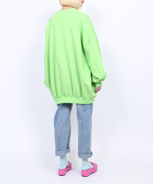 PUNYUS（プニュズ）の「DIGITALIZEスウェット（スウェット・レディース・ブラック/グリーン/杢グレー/ライトパープル・4/3）」の8枚目の写真