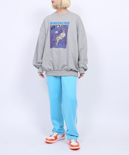 PUNYUS（プニュズ）の「DIGITALIZEスウェット（スウェット・レディース・ブラック/グリーン/杢グレー/ライトパープル・4/3）」の9枚目の写真