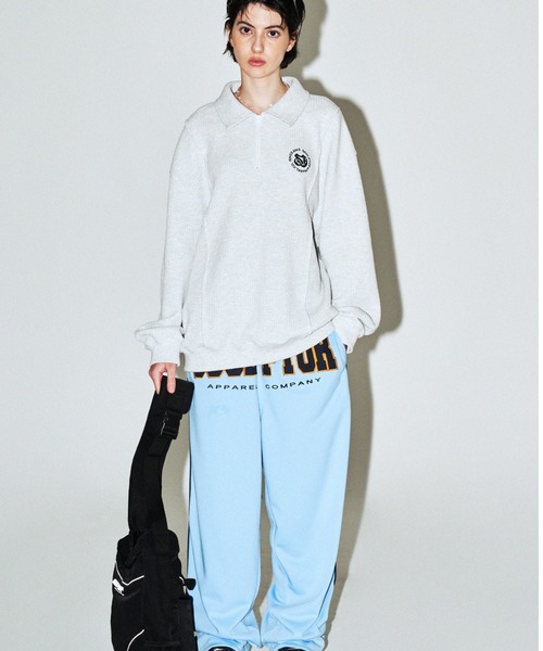 SCULPTOR（スカルプター）の「Monogram Waffle Sweatshirt/モノグラムワッフルスウェットシャツ（スウェット・レディース・クリーム/ホワイト系その他・MEDIUM/LARGE）」の3枚目の写真