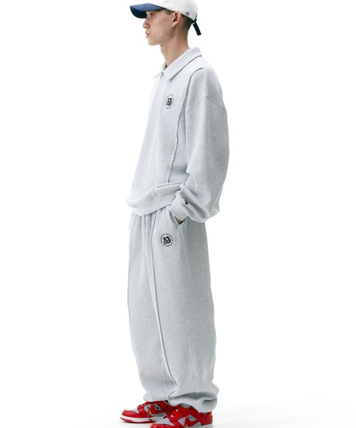 SCULPTOR（スカルプター）の「Monogram Waffle Sweatshirt/モノグラムワッフルスウェットシャツ（スウェット・レディース・クリーム/ホワイト系その他・MEDIUM/LARGE）」の5枚目の写真