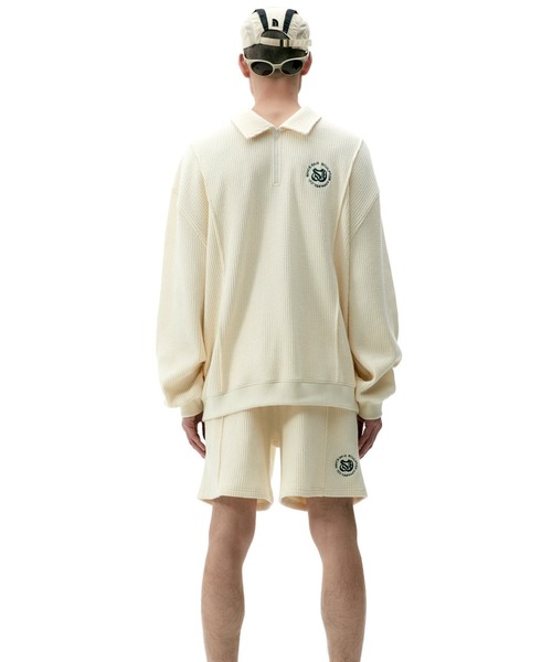 SCULPTOR（スカルプター）の「Monogram Waffle Sweatshirt/モノグラムワッフルスウェットシャツ（スウェット・レディース・クリーム/ホワイト系その他・MEDIUM/LARGE）」の10枚目の写真