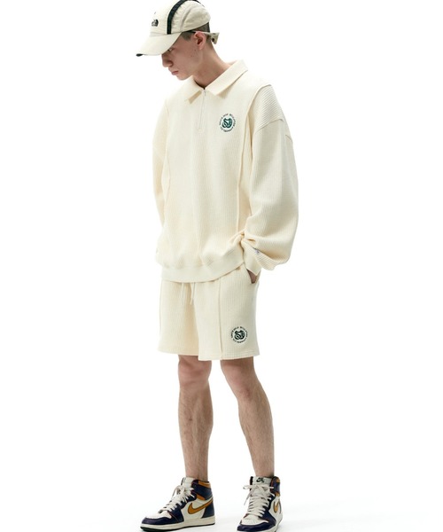 SCULPTOR（スカルプター）の「Monogram Waffle Sweatshirt/モノグラムワッフルスウェットシャツ（スウェット・レディース・クリーム/ホワイト系その他・MEDIUM/LARGE）」の9枚目の写真