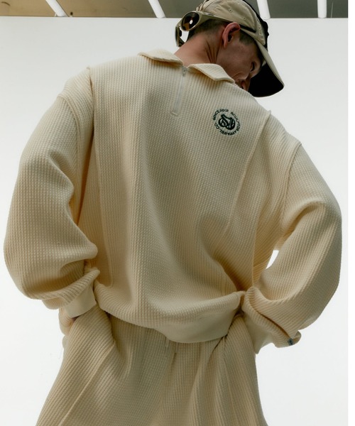 SCULPTOR（スカルプター）の「Monogram Waffle Sweatshirt/モノグラムワッフルスウェットシャツ（スウェット・レディース・クリーム/ホワイト系その他・MEDIUM/LARGE）」の11枚目の写真