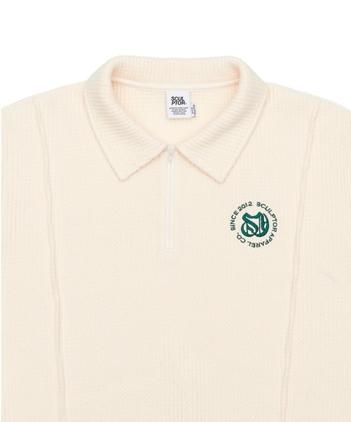 SCULPTOR（スカルプター）の「Monogram Waffle Sweatshirt/モノグラムワッフルスウェットシャツ（スウェット・レディース・クリーム/ホワイト系その他・MEDIUM/LARGE）」の14枚目の写真