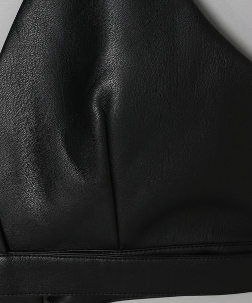 JEANASIS(ジーナシス)の「ヴィーガンレザービスチェ/273120(その他トップス・レディース・ブラック・FREE)」の5枚目の写真