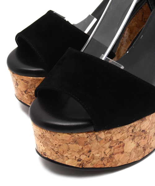 SLY(スライ)の「CORK HEEL SANDAL(サンダル・レディース・ブラック/ライトブルー/マルチ/レッド/キャメル・MEDIUM/SMALL/LARGE)」の9枚目の写真