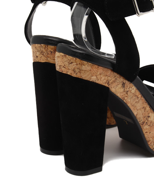 SLY(スライ)の「CORK HEEL SANDAL(サンダル・レディース・ブラック/ライトブルー/マルチ/レッド/キャメル・MEDIUM/SMALL/LARGE)」の12枚目の写真