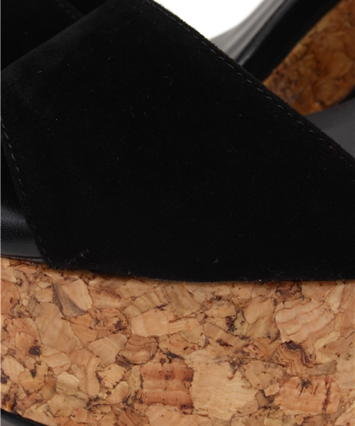 SLY(スライ)の「CORK HEEL SANDAL(サンダル・レディース・ブラック/ライトブルー/マルチ/レッド/キャメル・MEDIUM/SMALL/LARGE)」の13枚目の写真
