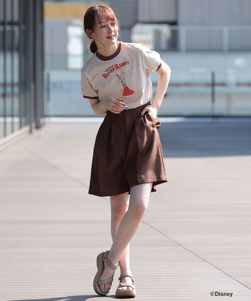 Ray BEAMS(レイビームス)の「south for F × Ray BEAMS/ 別注 Rrabbit Tシャツ(Tシャツ/カットソー・レディース・ベージュ・ONE SIZE)」の4枚目の写真