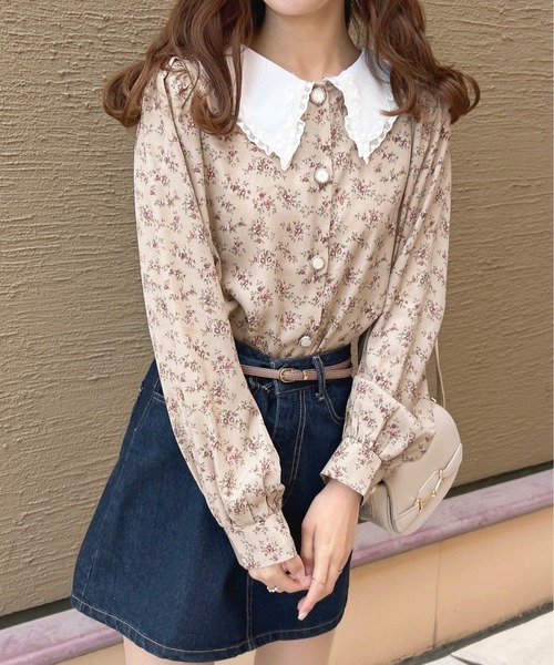 apres jour(アプレジュール)の「レースフリル襟ブラウス【ZOZOTOWN限定アイテム】(シャツ/ブラウス・レディース・ホワイト系その他/オフホワイト/ホワイト系その他2/ピンクベージュ・X-LARGE/フリー)」の4枚目の写真