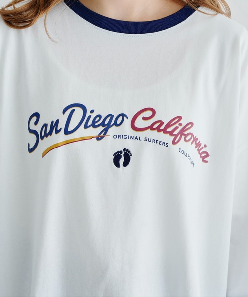 HANGTEN（ハンテン）の「半袖リンガーT（Tシャツ/カットソー・メンズ・ネイビー/オフホワイト/グリーン・MEDIUM/LARGE）」の18枚目の写真