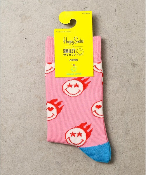 Happy Socks（ハッピーソックス）の「/HAPPY SOCKS/KIDS SMILY × HappySocks（ソックス/靴下・キッズ・ホワイト/ネイビー/ブルー/ピンク・LARGE/SMALL/X-LARGE/MEDIUM/X-SMALL）」の4枚目の写真