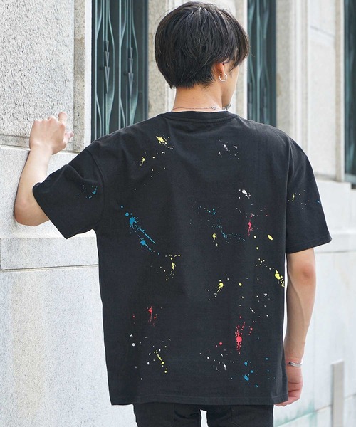 Summer COOL OFF ビッグシルエットTシャツ TDR SOMEDIFF】スプラッシュ半袖Tシャツ オーバーサイズ ビッグ