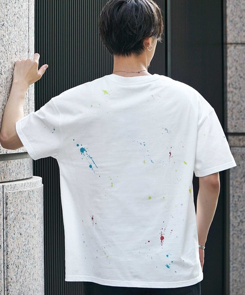 Summer COOL OFF ビッグシルエットTシャツ TDR SOMEDIFF】スプラッシュ半袖Tシャツ オーバーサイズ ビッグ