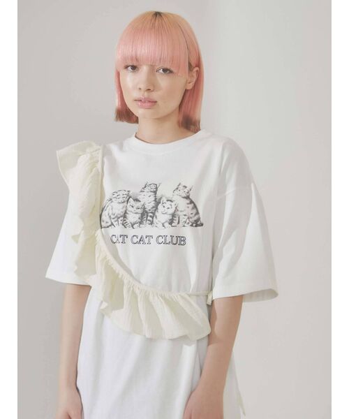 merry jenny（メリージェニー）の「アシメフリルビスチェ（チューブトップ・レディース・ブラック/ブラウン/ピンク/アイボリー・FREE）」の13枚目の写真