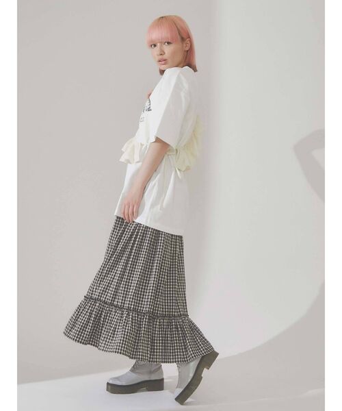 merry jenny（メリージェニー）の「アシメフリルビスチェ（チューブトップ・レディース・ブラック/ブラウン/ピンク/アイボリー・FREE）」の17枚目の写真