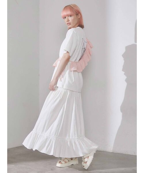 merry jenny（メリージェニー）の「アシメフリルビスチェ（チューブトップ・レディース・ブラック/ブラウン/ピンク/アイボリー・FREE）」の11枚目の写真