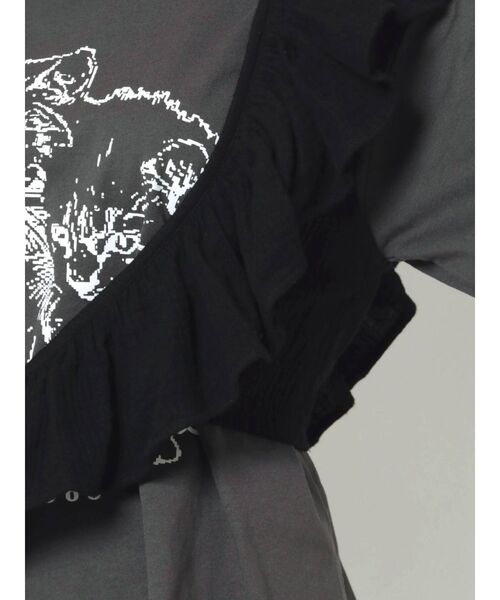 merry jenny（メリージェニー）の「アシメフリルビスチェ（チューブトップ・レディース・ブラック/ブラウン/ピンク/アイボリー・FREE）」の8枚目の写真