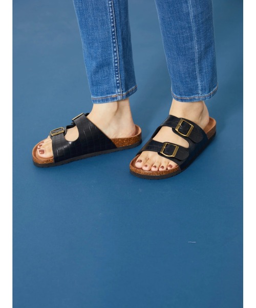 AMERICAN HOLIC（アメリカンホリック）の「PU Wストラップコンフォートサンダル（サンダル・レディース・ブラック/ベージュ・S/M/L）」の15枚目の写真