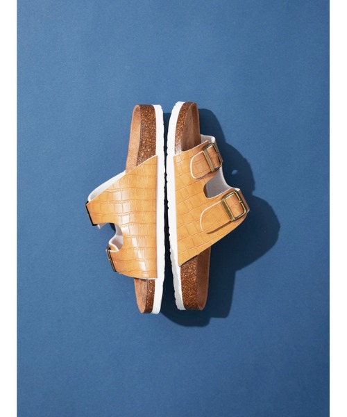 AMERICAN HOLIC（アメリカンホリック）の「PU Wストラップコンフォートサンダル（サンダル・レディース・ブラック/ベージュ・S/M/L）」の11枚目の写真