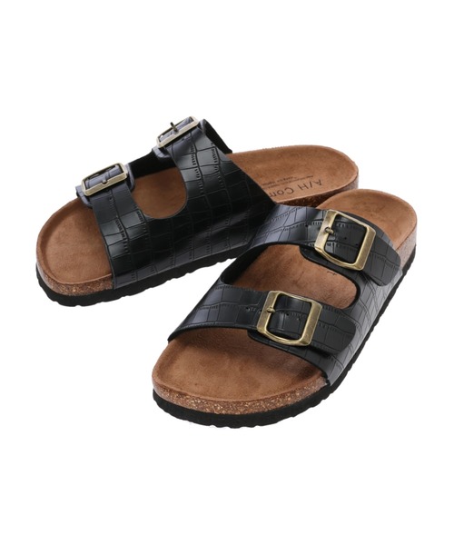 AMERICAN HOLIC（アメリカンホリック）の「PU Wストラップコンフォートサンダル（サンダル・レディース・ブラック/ベージュ・S/M/L）」の10枚目の写真