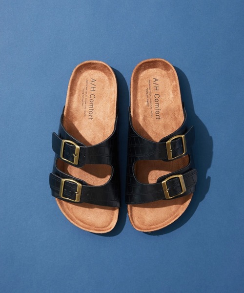 AMERICAN HOLIC（アメリカンホリック）の「PU Wストラップコンフォートサンダル（サンダル・レディース・ブラック/ベージュ・S/M/L）」の19枚目の写真