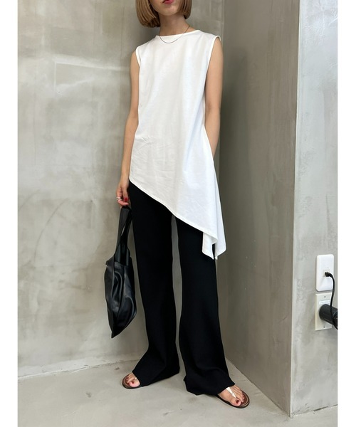 【新品未使用】BLACK BY MOUSSY｜long slit tank 新品未使用】BLACK BY MOUSSY｜long slit tank