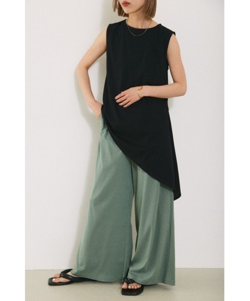 【激安通販 オンラインショップ】日用品 BLACK tank slit MOUSSY（ブラックバイマウジー）の「long BY トップス