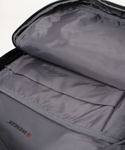 VICTORINOX(ビクトリノックス)の「【WENGER】ウェンガー Wenger, Photon 14" Laptop Backpack, Black ( R ) 605032(バックパック/リュック・メンズ・ブラック・FREE)」の4枚目の写真