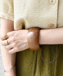 SHIPS any | SHIPS any: ボリューム ウッド バングル(バングル/リストバンド)