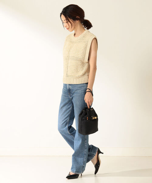 Demi-Luxe BEAMS(デミルクス ビームス)の「upper hights / THE H-RISE BIRKIN フレアデニムパンツ(デニムパンツ・レディース・ロイヤルブルー・22/24/25/21/23)」の4枚目の写真