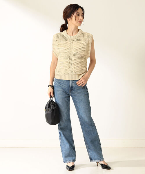 Demi-Luxe BEAMS(デミルクス ビームス)の「upper hights / THE H-RISE BIRKIN フレアデニムパンツ(デニムパンツ・レディース・ロイヤルブルー・22/24/25/21/23)」の5枚目の写真