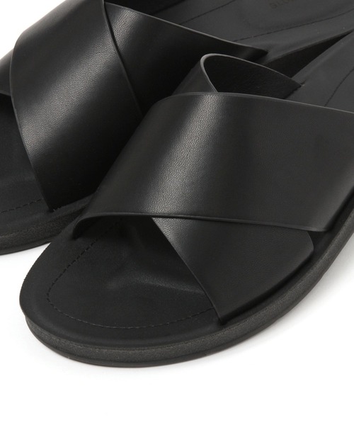 GLOBAL WORK（グローバルワーク）の「ラクッションスライドサンダル/273245（サンダル・メンズ・ブラック/ダークブラウン・MEDIUM/LARGE）」の7枚目の写真