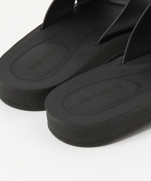 GLOBAL WORK（グローバルワーク）の「ラクッションスライドサンダル/273245（サンダル・メンズ・ブラック/ダークブラウン・MEDIUM/LARGE）」の8枚目の写真