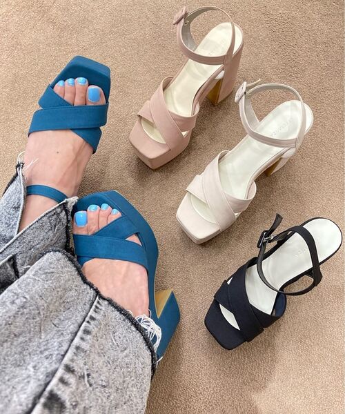 ESPERANZA（エスペランサ）の「◆【日本製／厚底／ロングセラー／ストラップ／安定感／歩きやすい】クロスアッパーデザインサンダル（サンダル・レディース・グリーン系その他4/ブラック系2/ベージュ系2/ピンクベージュ・M/L/LL/S）」の20枚目の写真