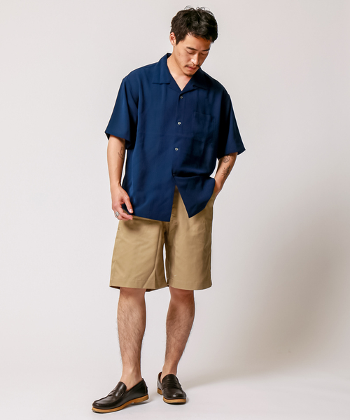 B.C STOCK(ベーセーストック)の「FIL DESSIN OPEN S/S(シャツ/ブラウス・メンズ・ネイビー/サックスブルー/チャコールグレー/ホワイト/グリーン・LARGE/MEDIUM/SMALL)」の13枚目の写真