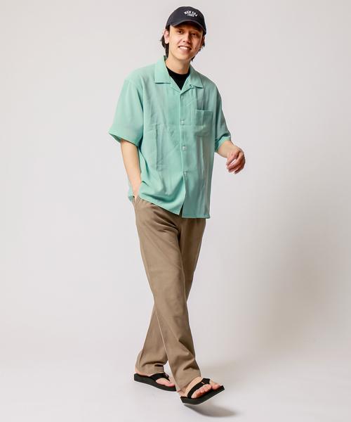 B.C STOCK(ベーセーストック)の「FIL DESSIN OPEN S/S(シャツ/ブラウス・メンズ・ネイビー/サックスブルー/チャコールグレー/ホワイト/グリーン・LARGE/MEDIUM/SMALL)」の19枚目の写真