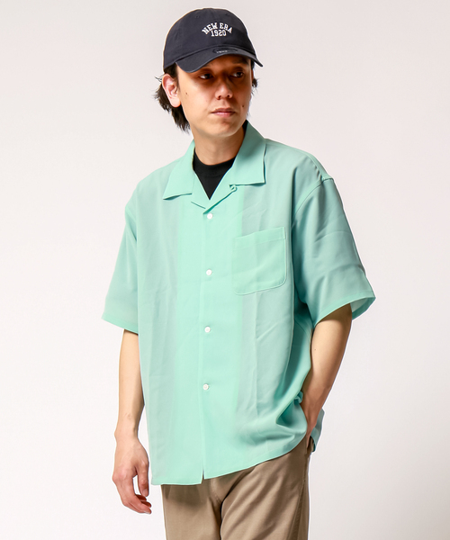 B.C STOCK(ベーセーストック)の「FIL DESSIN OPEN S/S(シャツ/ブラウス・メンズ・ネイビー/サックスブルー/チャコールグレー/ホワイト/グリーン・LARGE/MEDIUM/SMALL)」の20枚目の写真