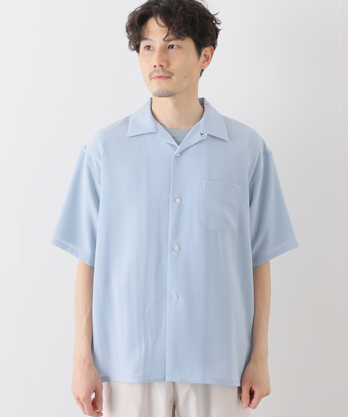 B.C STOCK(ベーセーストック)の「FIL DESSIN OPEN S/S(シャツ/ブラウス・メンズ・ネイビー/サックスブルー/チャコールグレー/ホワイト/グリーン・LARGE/MEDIUM/SMALL)」の22枚目の写真