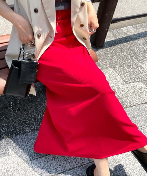 archives（アルシーヴ）の「フロントＺＩＰリブスカート（スカート・レディース・レッド/ブルー/グリーン/ピンク/ブラック・MEDIUM）」の19枚目の写真