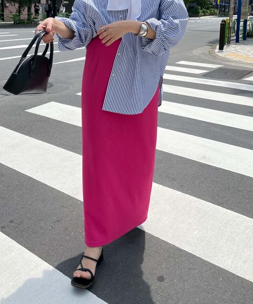 archives（アルシーヴ）の「フロントＺＩＰリブスカート（スカート・レディース・レッド/ブルー/グリーン/ピンク/ブラック・MEDIUM）」の7枚目の写真