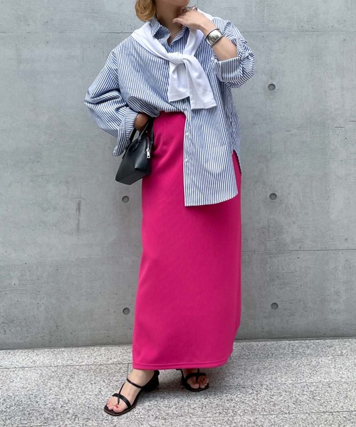 archives（アルシーヴ）の「フロントＺＩＰリブスカート（スカート・レディース・レッド/ブルー/グリーン/ピンク/ブラック・MEDIUM）」の13枚目の写真