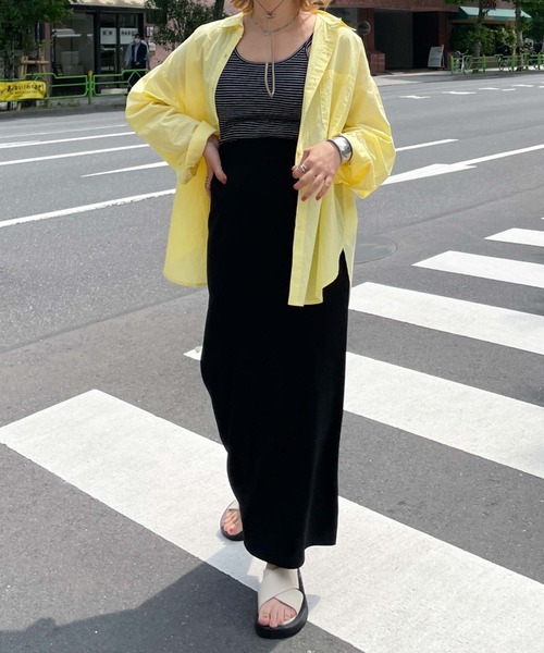 archives（アルシーヴ）の「フロントＺＩＰリブスカート（スカート・レディース・レッド/ブルー/グリーン/ピンク/ブラック・MEDIUM）」の21枚目の写真