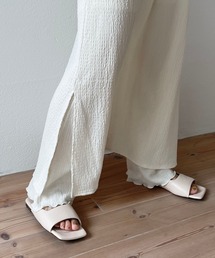 wee9s | square flat sandals / クッション性抜群!スクエアフラットサンダル(サンダル)