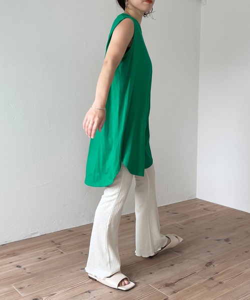 wee9s（ウィークス）の「square flat sandals / クッション性抜群！スクエアフラットサンダル（サンダル・レディース・ブラック/ベージュ/アイボリー・23cm/23.5cm/24cm/24.5cm/25cm）」の14枚目の写真
