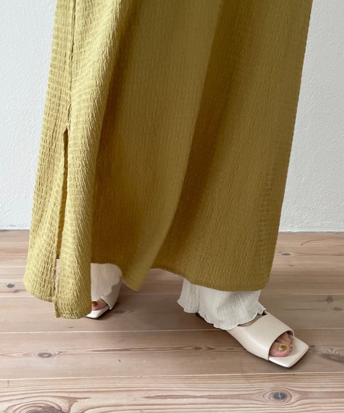 wee9s（ウィークス）の「square flat sandals / クッション性抜群！スクエアフラットサンダル（サンダル・レディース・ブラック/ベージュ/アイボリー・23cm/23.5cm/24cm/24.5cm/25cm）」の12枚目の写真