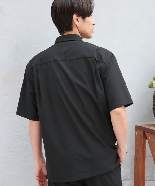 UNION STATION（ユニオンステーション）の「【セットアップ対応】【AIR LIGHT -Active version-】半袖CPOレギュラーカラーシャツ（シャツ/ブラウス・メンズ・ブラック/ベージュ/グレー/グリーン・LL/M/L）」の7枚目の写真