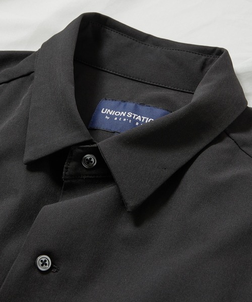 UNION STATION（ユニオンステーション）の「【セットアップ対応】【AIR LIGHT -Active version-】半袖CPOレギュラーカラーシャツ（シャツ/ブラウス・メンズ・ブラック/ベージュ/グレー/グリーン・LL/M/L）」の18枚目の写真