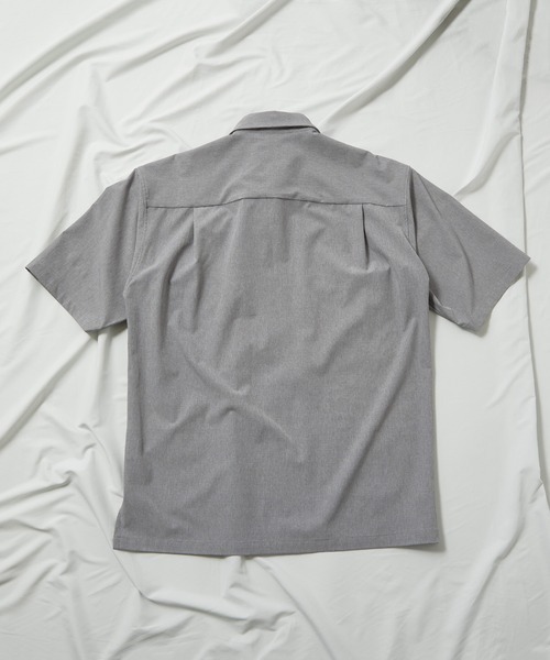 UNION STATION（ユニオンステーション）の「【セットアップ対応】【AIR LIGHT -Active version-】半袖CPOレギュラーカラーシャツ（シャツ/ブラウス・メンズ・ブラック/ベージュ/グレー/グリーン・LL/M/L）」の12枚目の写真